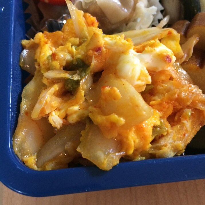 たったの2分!キムチ×スクランブルエッグ